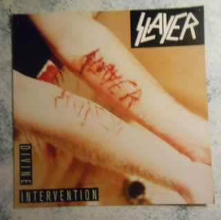 Slayer Divine Intervention 2 - Sided Promotional 1994 Album Flat Poster 12 X 12 "