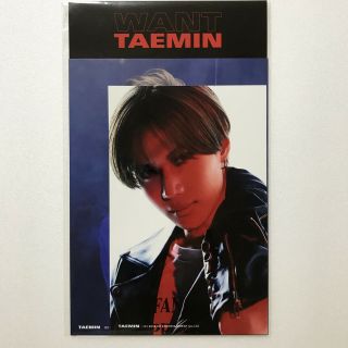 Sm Town Shinee Taemin 2nd Mini Album [want] Official 4x6 Photo,  Postcard Set