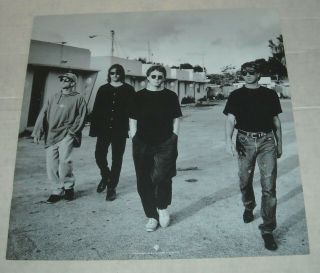 1992 REM - AUTOMATIC for the PEOPLE PROMO POSTER FLAT 2 SIDED with BAND PHOTO 2