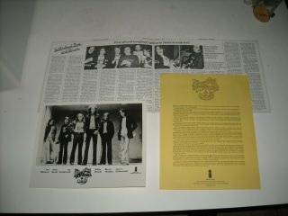 Capitol Records The Sutherland Brothers & Quiver Promo Press Kit With Photos