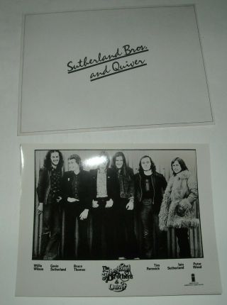 Capitol Records The SUTHERLAND BROTHERS & QUIVER PROMO PRESS KIT with PHOTOS 2