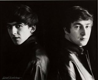 Astrid Kirchherr Beatles Signed John And George Photo 8x10 Glossy 81