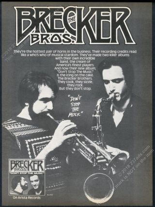1977 Michael Randy Brecker Brothers Photo Big Vintage Trade Print Ad