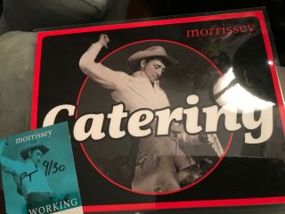 Morrissey The Smiths Catering Poster Backstage Pass Marr Kbd Vegan Goth Morose