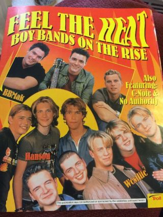 Feel The Heat Boy Bands On The Rise 2000 Poster Hanson Bbmak Westlife C - Note