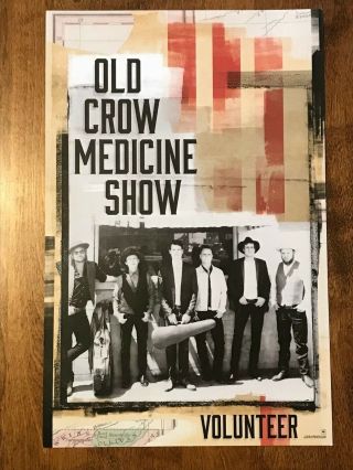 Old Crow Medicine Show Volunteer Promo Poster 11 " X17 " Ocms