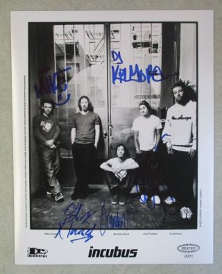 2000 Incubus Signed Band Photo Mike Dirk Brandon Jose Dj Kilmore
