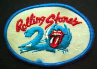 Rolling Sones Music Rock Group Oval Patch 3 1/2 " X 2 1/4 "