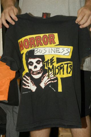 The Misfits Horror Business T Shirt Cinderblock Brand Med 2001 Glen Danzig Goth