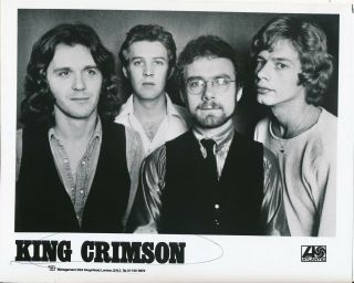 King Crimson 1974 Atlantic Records 8 X 10 Press Photo Vv