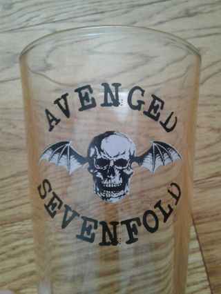 Avenged Sevenfold Set Of 4 Deathbat Pint Glasses 2