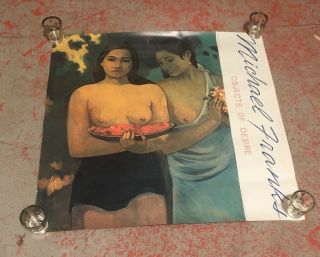 Michael Franks Orig.  Objects Of Desire Lp Record Store Promo Poster1982