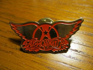 Aerosmith 1987 " Wings " Metal Pin - Geffen Records Promo