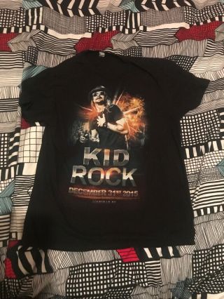 Kid Rock 2015 Years Eve Slim Fit Large T Shirt Louisville Kentucky Concert