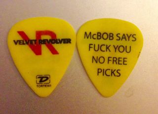 Velvet Revolver " Duff " - Mcbob Says Fu No Picks - Guitar Pick Rare