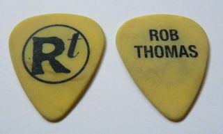 Rob Thomas Matchbox 20 Vintage Black On Yellow Tour Issued Guitar Pick