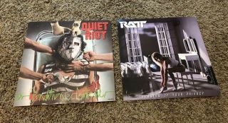 2 Quiet Riot Ratt Promo Flats 12x12 Critical Invasion Of Your Privacy