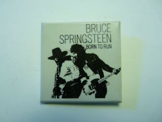 Vintage Bruce Springsteen Born To Run 2 " Square Album Cover Lapel Pin