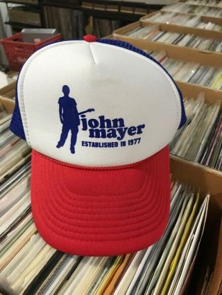 John Mayer Established In 1977 Trucker Hat Red White & Blue