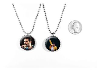 Freddie Mercury Queen Lead Singer Classic Rock 2 Sided Necklace