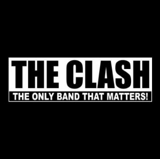" The Clash.  Only Band.  " Punk Rock Bumper Sticker Joe Strummer London Calling