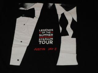 Legends Of Summer Stadium Tour 2013 Jay Z Justin Timberlake Shirt Mens Xl Black