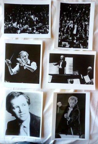 Six Vintage Publicity Photos - Edo De Waart - San Francisco Symphony Conductor