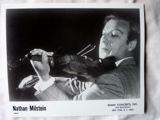 Vintage Publicity Photo - Nathan Milstein Classical Violin - Shaw Concerts