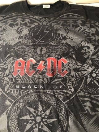 Ac/dc Black Ice T - Shirt 2xl