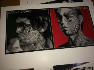 The Rolling Stones Tattoo You Art Print Lithograph John Van Hamersveld Special