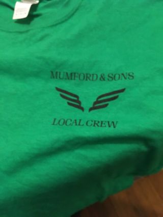Rare 2019 Mumford And Sons Local Crew Shirt Size Xl