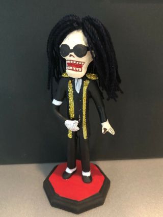Rare Handmade In Mexico Michael Jackson Day Of The Dead Figurine 4” Tall
