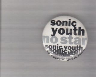 Sonic Youth No Star Pin/badge Promo
