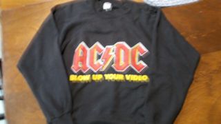 Ac Dc Blow Up Your Video Sweatshirt Size Large Pre - Owned