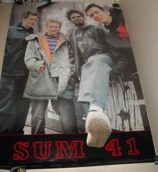Rolled Anabas Uk Aa862 Sum 41 Band Pinup Poster 24 X 36 Color Photo
