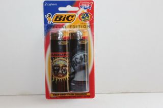 2008 Bic Lighter Special Edition Rock & Roll Sublime Sun Face & Ac/dc 2 Pk