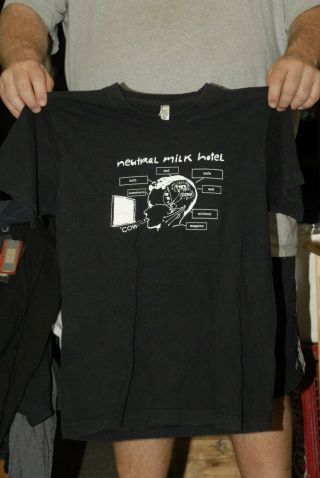 Neutral Milk Hotel Band T Shirt Emo Indie Folk Rock American Apparel Med Rare