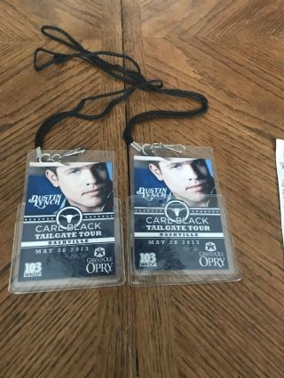 Country Music Dustin Lynch Grand Ole Opry Backstage Passes
