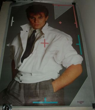 Rolled 1984 Verkerke Poster Holland 1369 Duran Duran Roger Taylor Portrait Pinup
