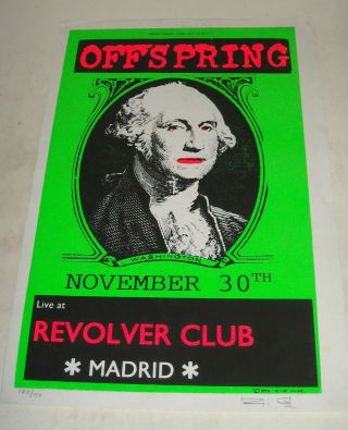 Signed By Artist Numbered Offspring Live At Revolver Club Madrid Poster 122/159