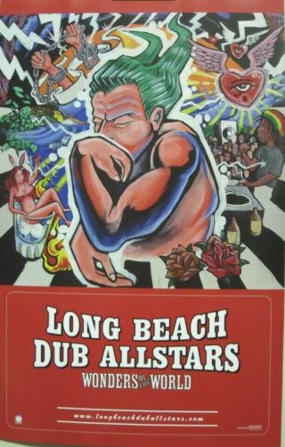 Long Beach Dub Allstars 2001 Promotional Poster Flawless Old Stock Sublime