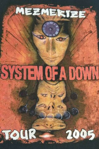 System Of A Down 2005 Mezmerize Tour Tshirt Variant Mars Volta Bad Acid Trip
