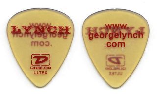 Lynch Mob George Lynch Clear Yellow Guitar Pick - 2004 Tour Dokken