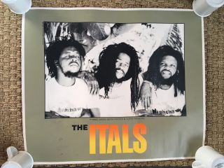Itals Poster 25 X 30 Rare Reggae Promo Nighthawk Records