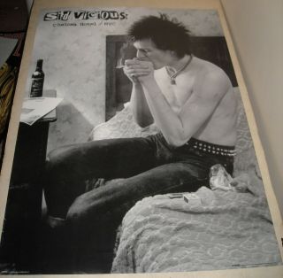 Rolled Gb Posters Uk 1998 Sex Pistols Sid Vicious Chelsea Hotel Nyc Pinup Poster