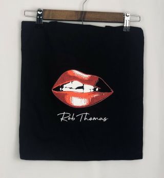 Rob Thomas Chip Tooth Smile Black Canvas Tote Bag