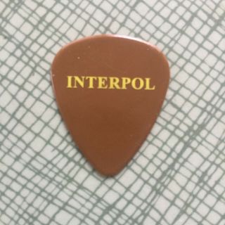 Interpol Paul Banks Brown Tour Guitar Pick - - Julian Plenty
