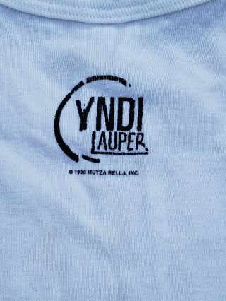 1996 Cyndi Lauper Concert Shirt One size Fits all Lips 3