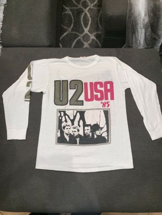 U2 1985 Unforgettable Fire Concert Tour Shirt Size M U 2 Vintage Bono Tee Rare
