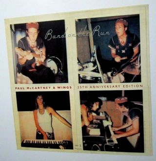 Band On The Run 1999 25th Anniversary Promo Flat Album Poster Paul Mccartney